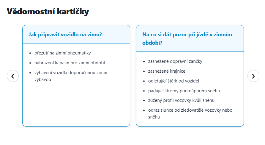 Vědomostní kartičky příklad 3